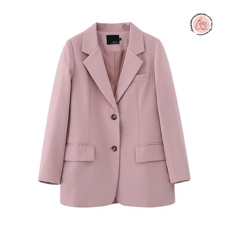 Áo vest nữ công sở, áo vest màu hồng khoác nhẹ nhàng,phù hợp đi làm,gặp đối tác,đi chơi dự tiệc
