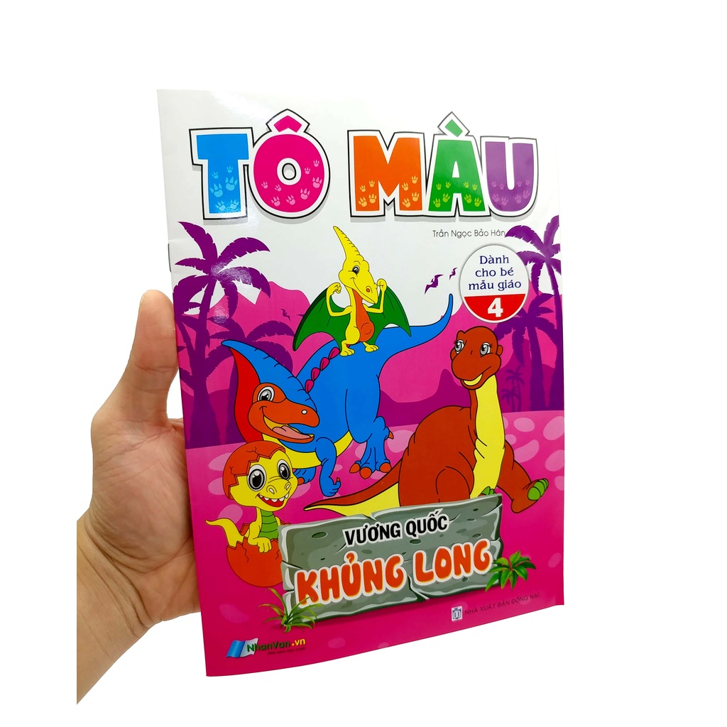 Sách Tô Màu - Vương Quốc Khủng Long - Tập 4