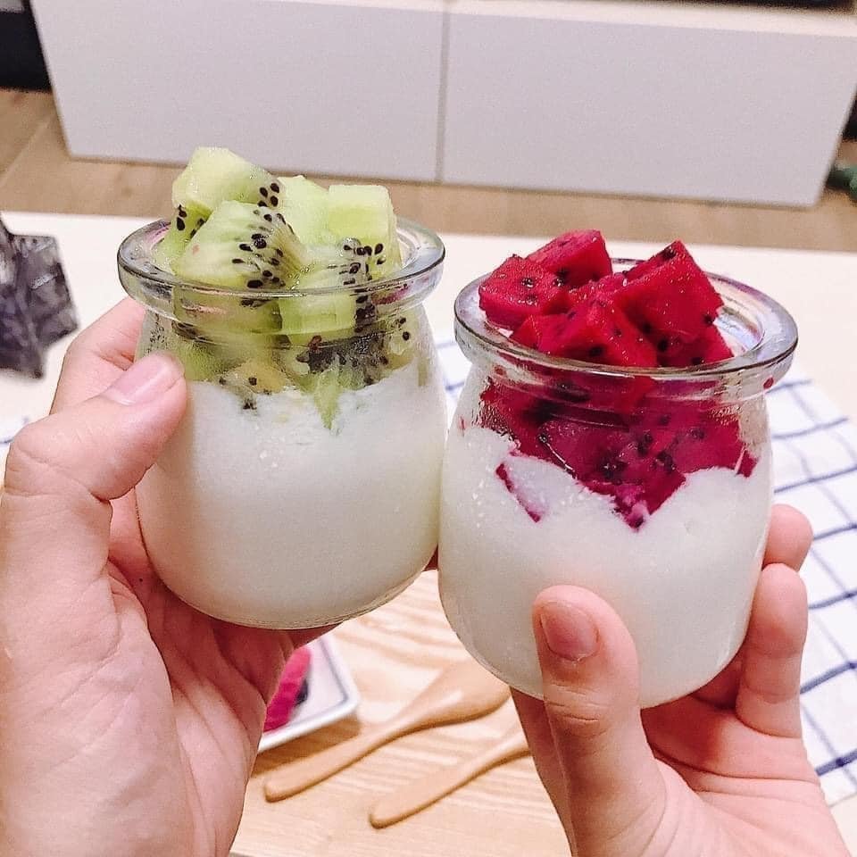 Hũ thủy tinh làm sữa chua 100ml