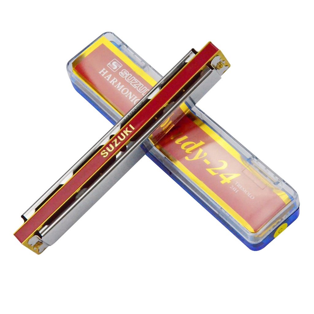 Kèn Harmonica Tremolo Suzuki Study 24 Lỗ  Có Clip Test Âm