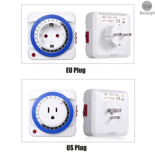 B&O 24 Hours Plug-in Timer Switch Mechanical Timing Socket Time Controller