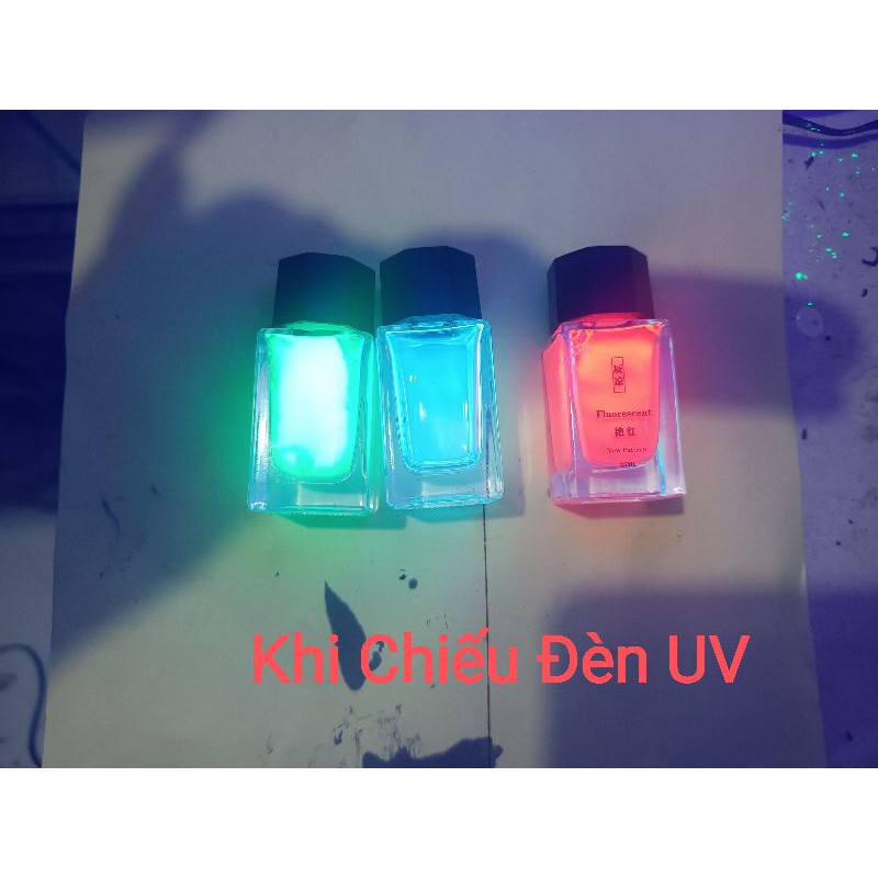 Mực Vô Hình Phát Sáng Khi Chiếu Đèn UV Đỏ,Xanh,