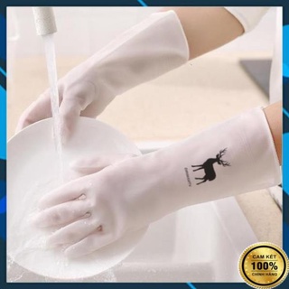 Găng tay cao su con hươu siêu bền dai chống ăn mòn bảo vệ đôi tay của bạn