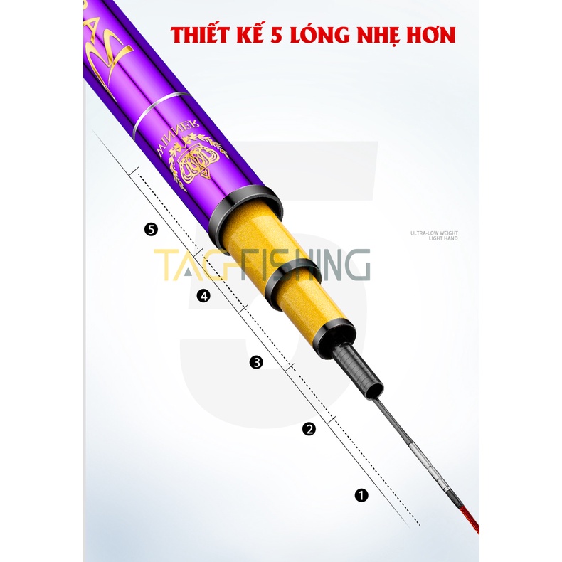 Cần Câu Tay Guide Bashen Thắng Lợi Tím