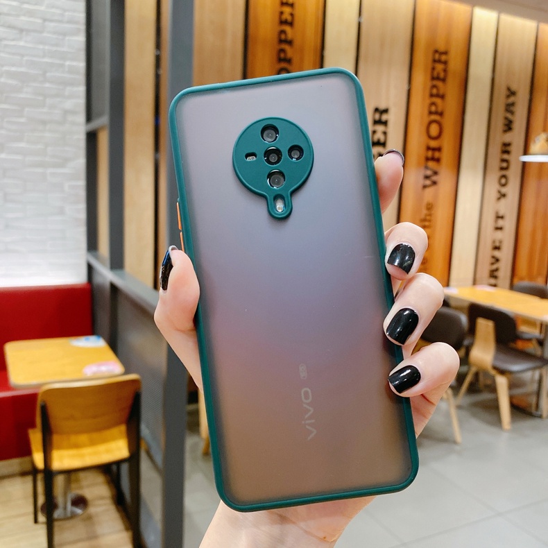 Ốp điện thoại trong suốt nhám chống sốc thời trang cho VIVO V20 SE X70 X60 X50 Pro 4G 5G