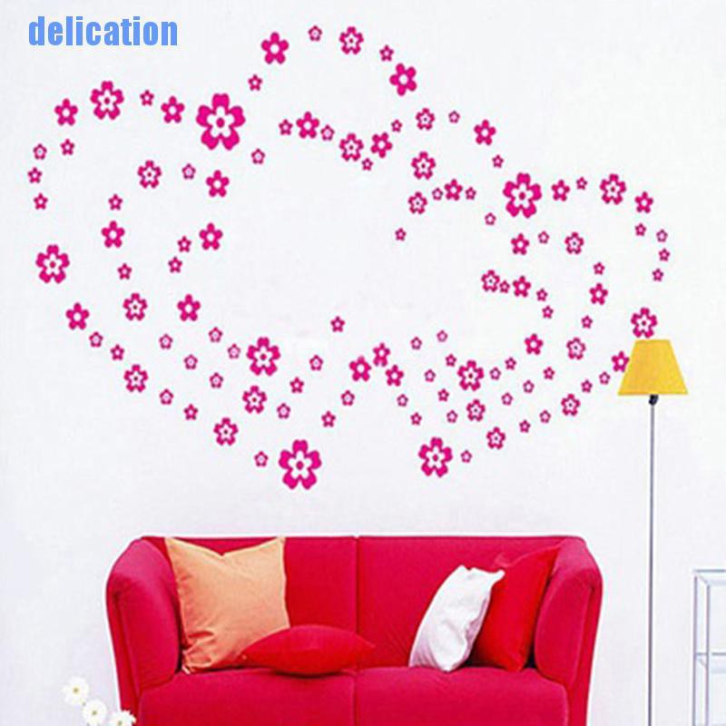 Bộ 108 Bông Hoa Và 6 Sticker Dán Tường Độc Đáo
