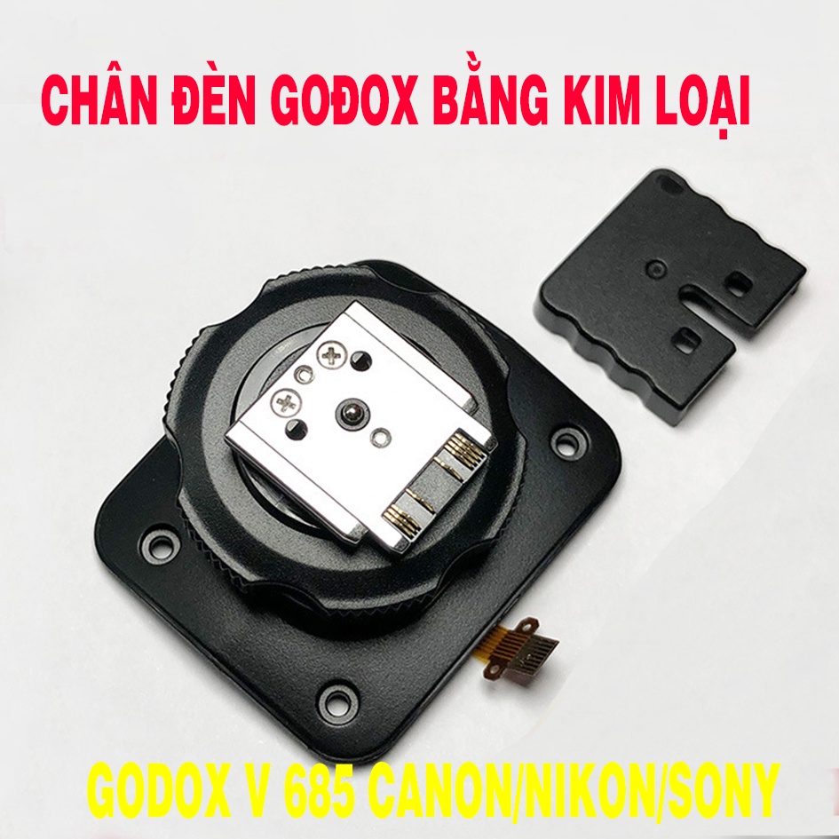 Chân đèn Hotshoe Đèn Flash Godox V1 Canon/Nikon/Sony chân sắt