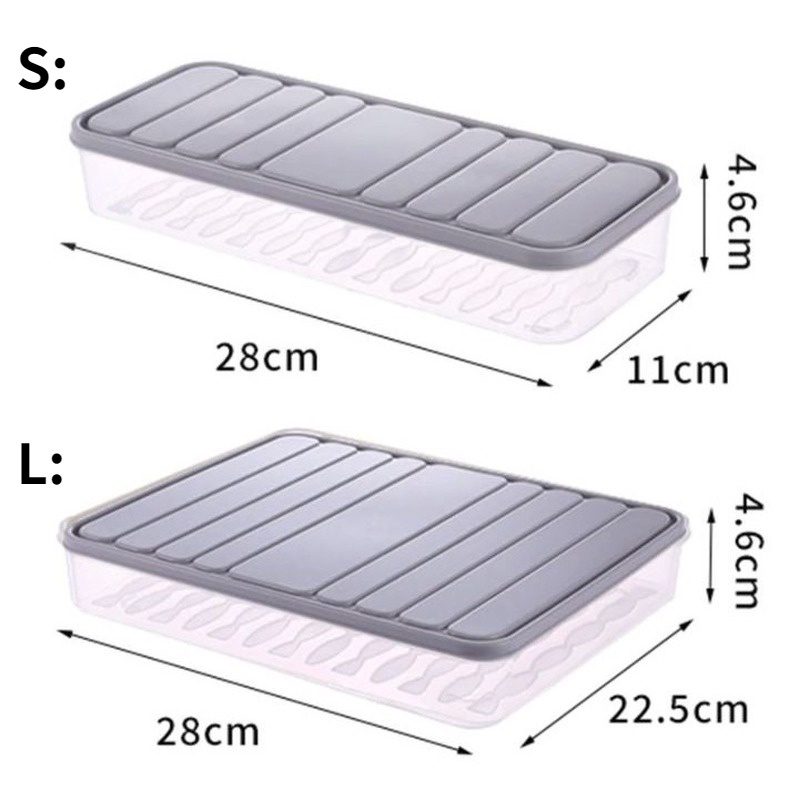 Hộp Đựng Bánh Bao / Thực Phẩm Tươi Trong Tủ Lạnh Có Nắp Đậy Tiện Lợi