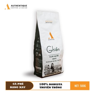 Cà phê Ghiền 500gr - 100% Robusta - Rang xay nguyên chất - Vị đậm