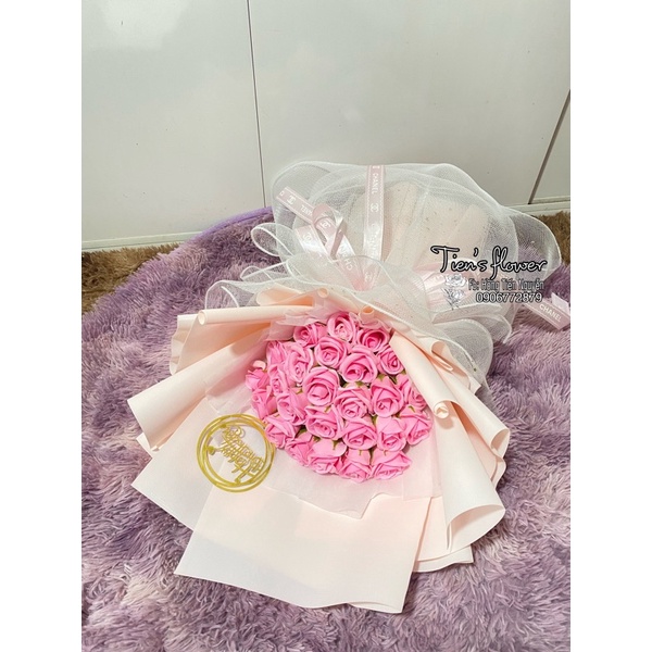 Bó hoa sáp 25 bông, quà tặng sinh nhật