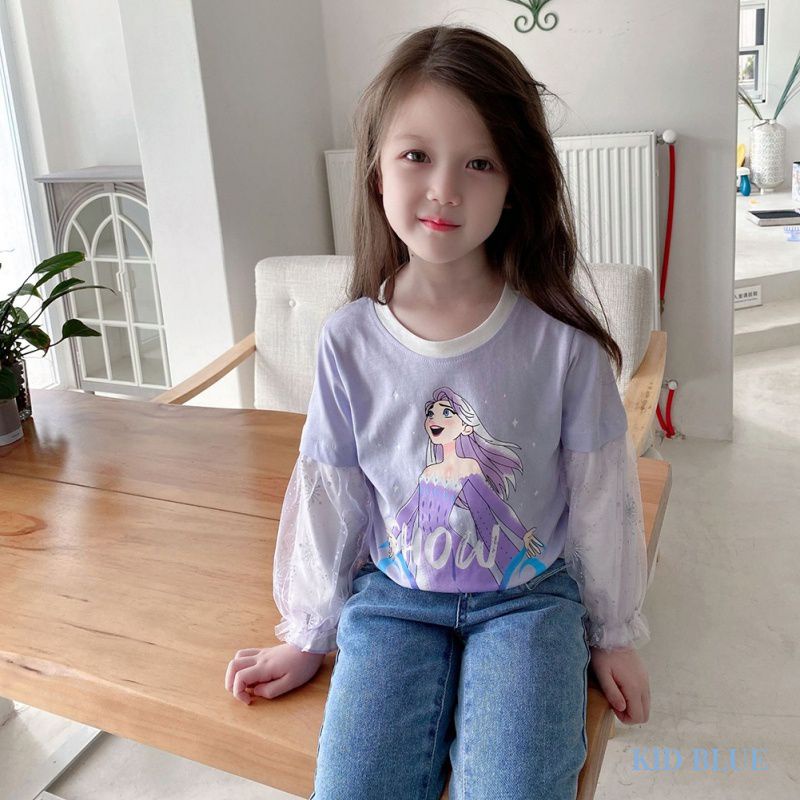 Oder áo phông dài tay công chúa elsa