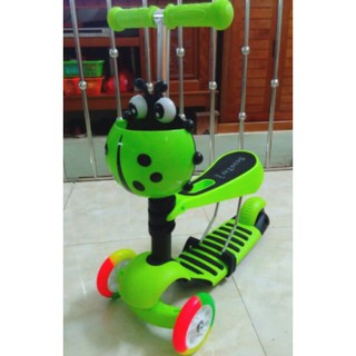 [Freeship] Xe trượt Scooter 3 in 1 có ghế ngồi, giỏ