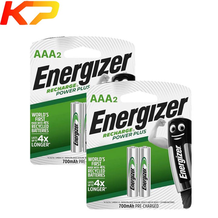 Pin AAA sạc Energizer Recharge 700mah (vỉ 2 viên)