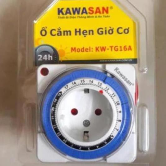 Ổ cắm hẹn giờ tự động kiểu cơ KAWASAN KW-TG16A