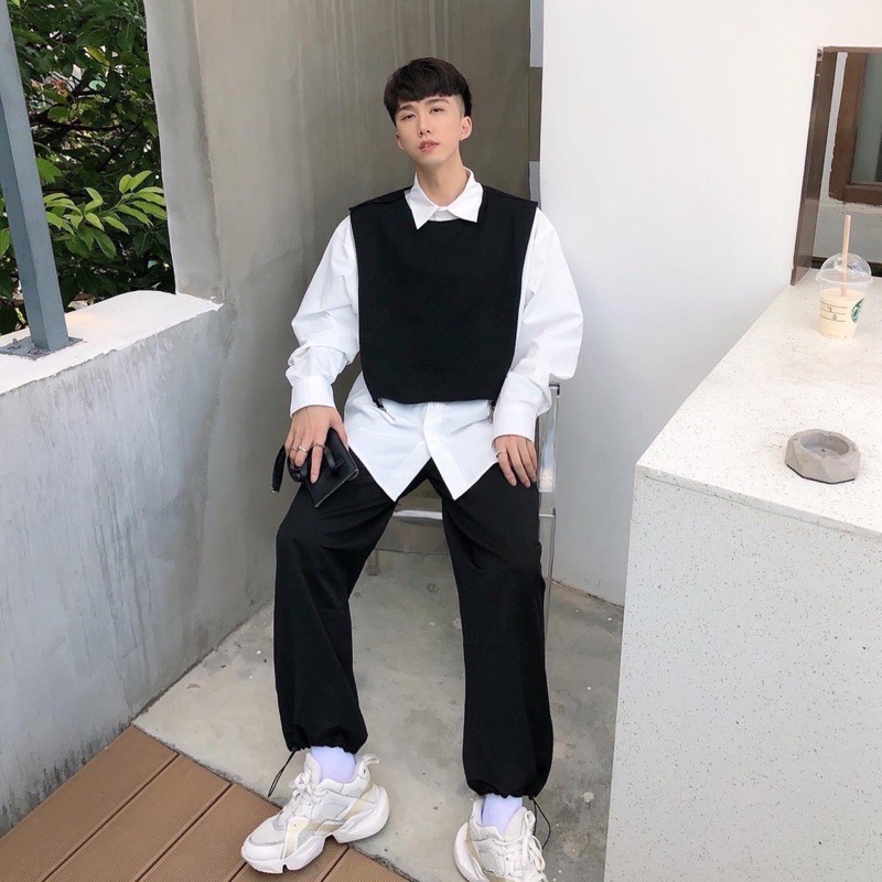 Set 2 Áo Sơmi &Ghile thiết kế Unisex