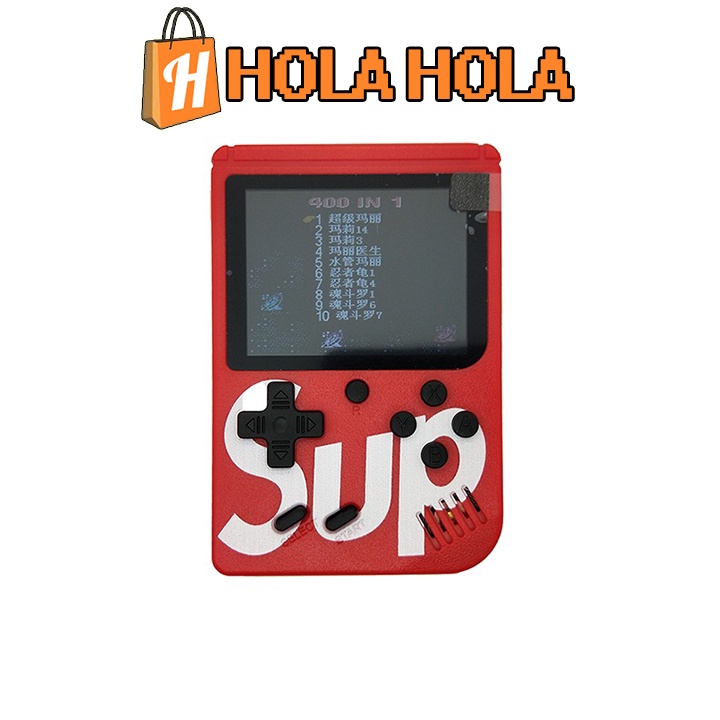 Máy chơi game Sup 400  có Mario, Contra, Tank v.v.. Pin rời có thể thay được
