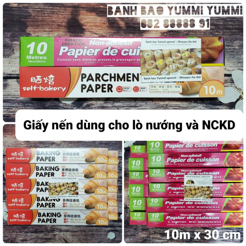 Giấy nến làm bánh , nướng bánh KT 30cm x10m