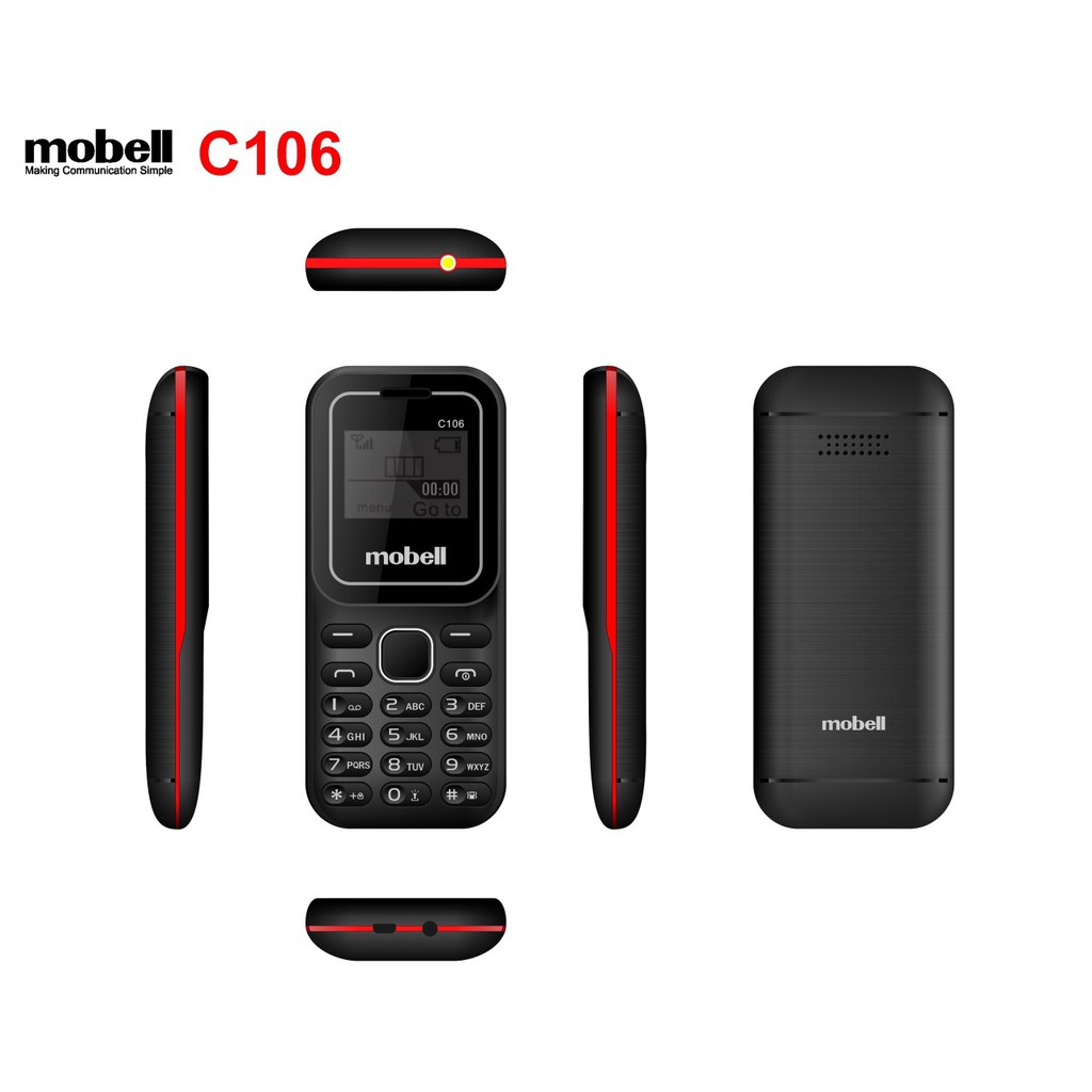 Điện thoại Mobell C106 2sim nghe nhạc mp3, nghe fm không cần tai nghe máy mới 100% full box | BigBuy360 - bigbuy360.vn