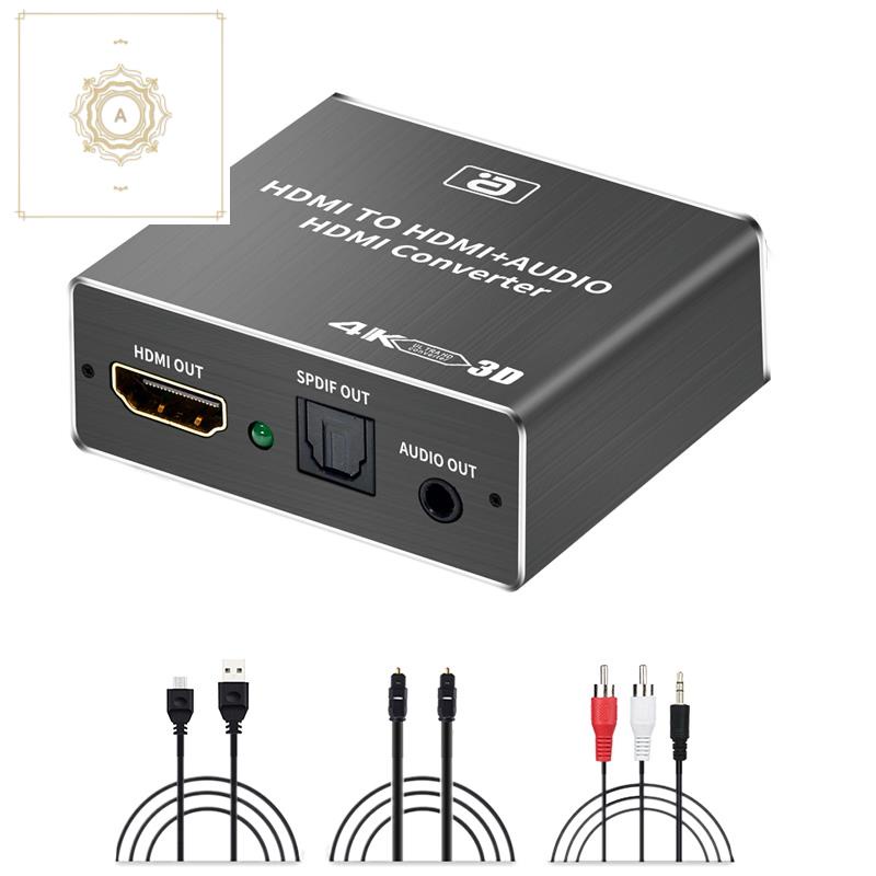 Bộ Chuyển Đổi Âm Thanh Hdmi Hdcp Cec + Quang Học Toslink Spdif + 3.5mm Rca 4k X 2k 3d Hdmi