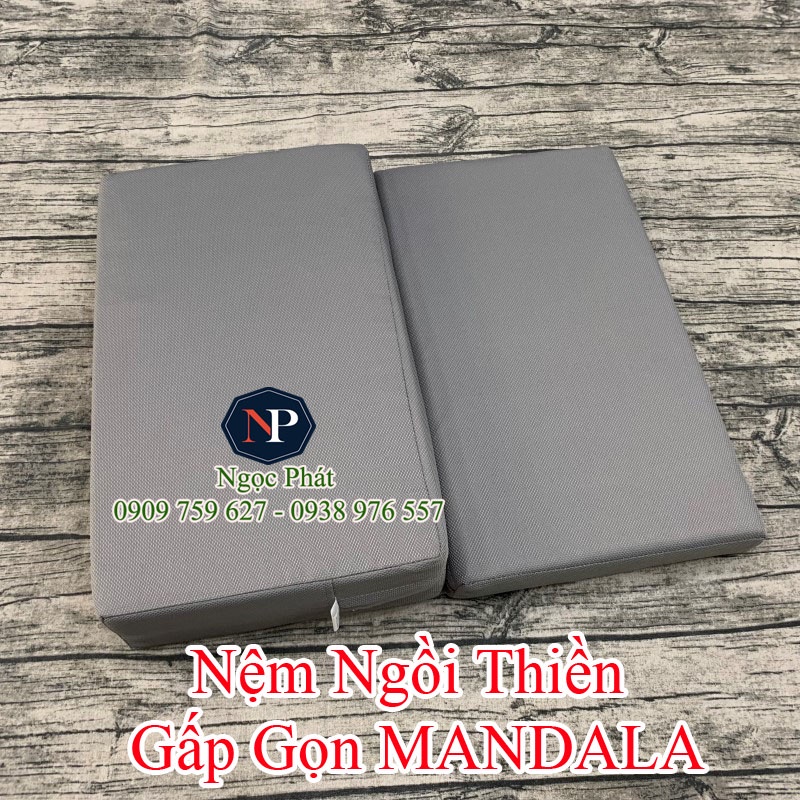 Nệm Ngồi Thiền YOGI 60x50cm Gấp Gọn Tiện Dụng - Giúp Giảm Căng Thẳng, Mệt Mỏi BH 12 Tháng NGỌC PHÁT