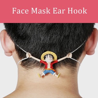Móc khẩu trang hai đầu tránh đau tai hình nhân vật Luffy One Piece tiện dụng