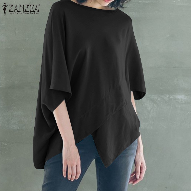 Áo cánh dơi Zanzea cổ tròn dáng rộng thời trang cho nữ