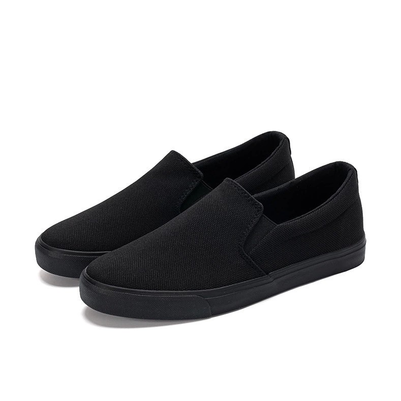 Slip on nam - Giày lười vải nam LEYO - Vải polyester màu đen full và xanh than full - Mã SP A7522 . ' ' . II ^ .📷
