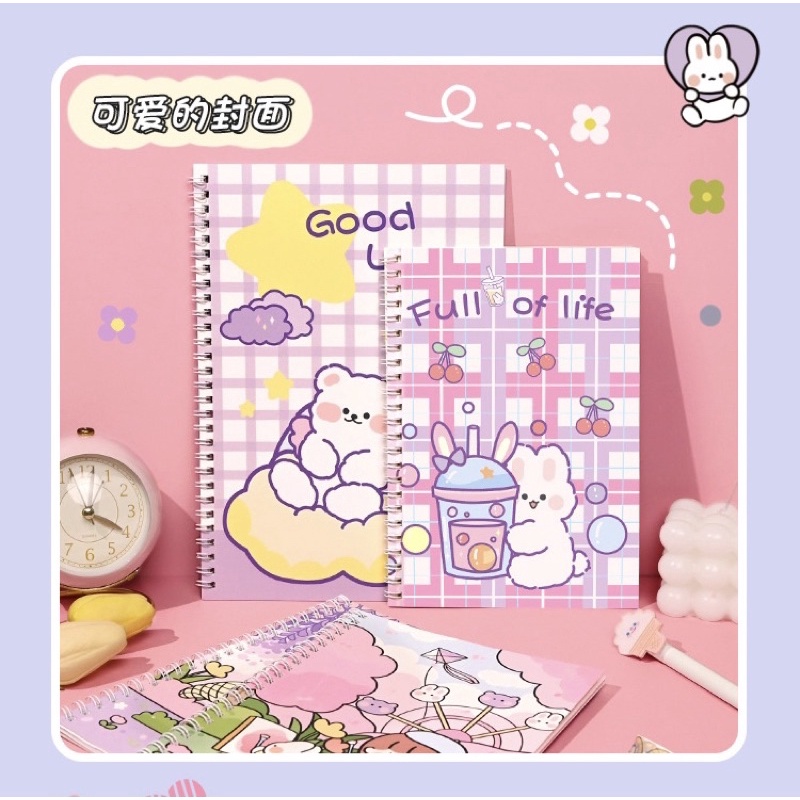 Sổ chiết và lưu trữ sticker, washi size A5/B5, có lò xo/ Sổ bảo quản hình dán washi tape Tẻn Tẻn