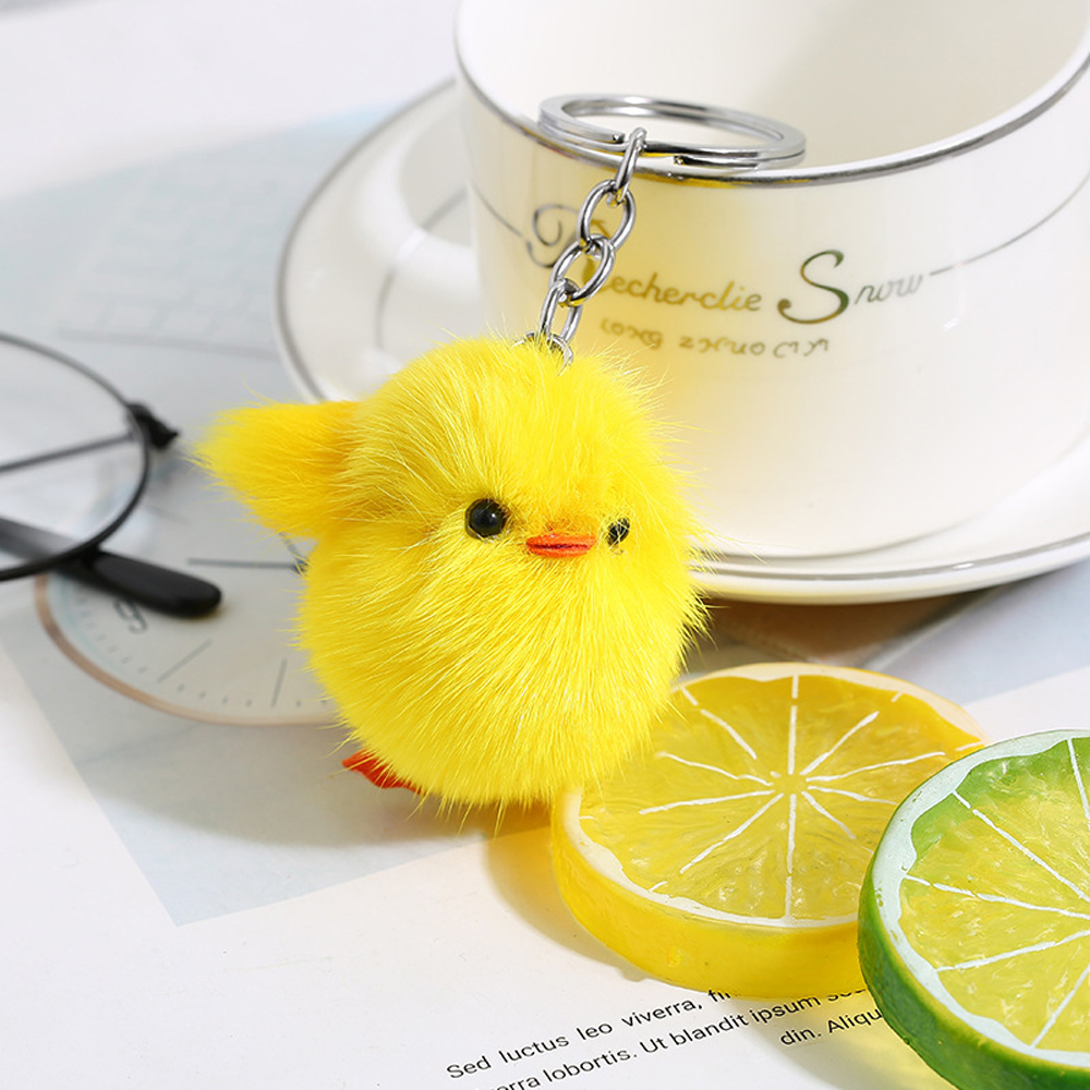 Móc khóa kiểu vịt con dễ thương