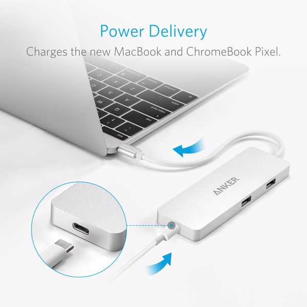 Bộ Chia Cổng Anker USB-C Hub, HDMI và Power Delivery - A8342H41