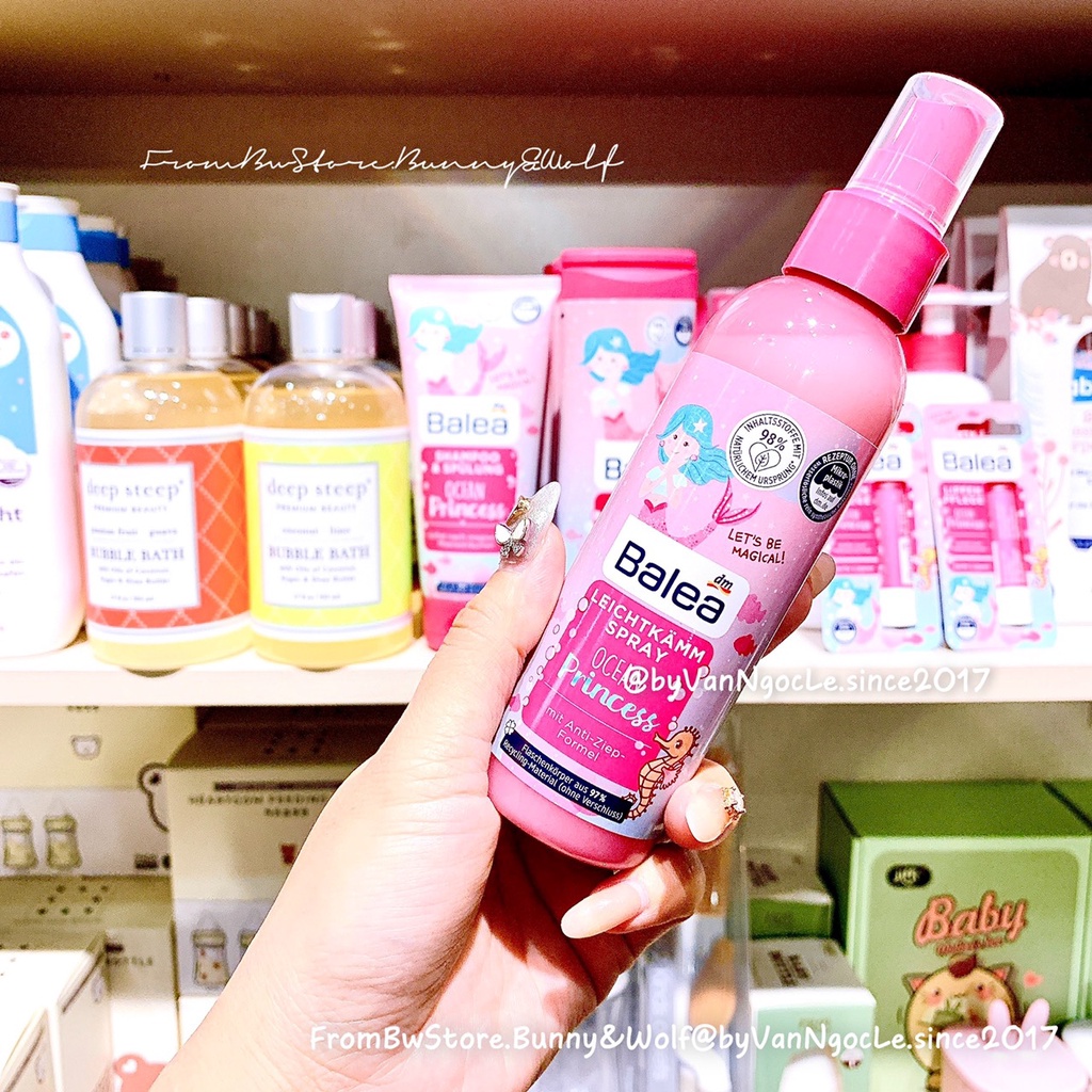 Bộ Sản Phẩm Chăm Sóc Da và Tóc Cho Bé Gái Bé Trai- Balea Ocean Princess - Đức