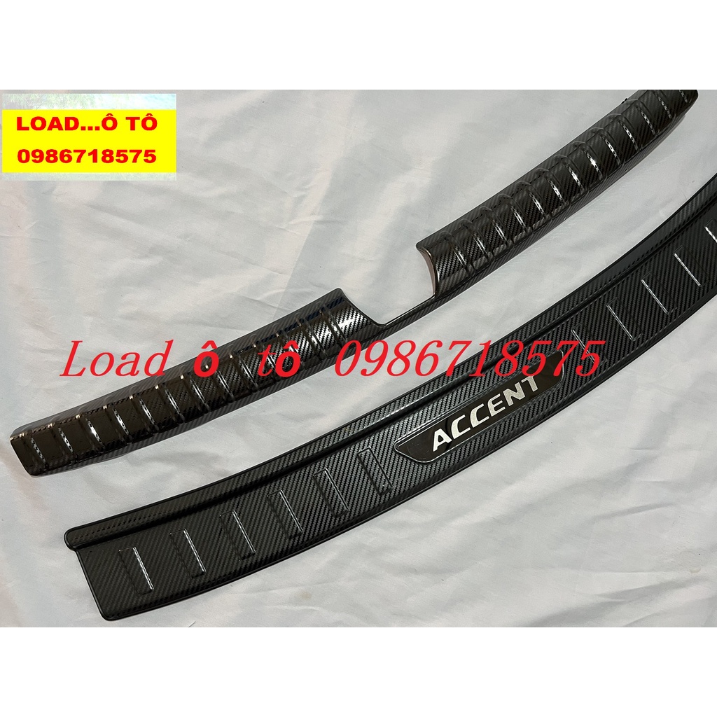 Bộ Chống Trầy Cốp Trong, Ngoài Xe Huydai Accent 2023-2018 Vân Carbon Cao Cấp