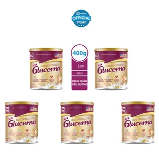 Combo 5 Lon Sữa bột dành cho người bị tiểu đường Glucerna Abbott 400g