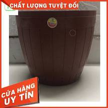 Chậu Nhựa Trồng Hoa Cây Cảnh Việt Nhật Tròn No.2226-2227-2228 Đường Kính Miệng 20- 23- 27,5cm -Chậu trồng hoa nhựa