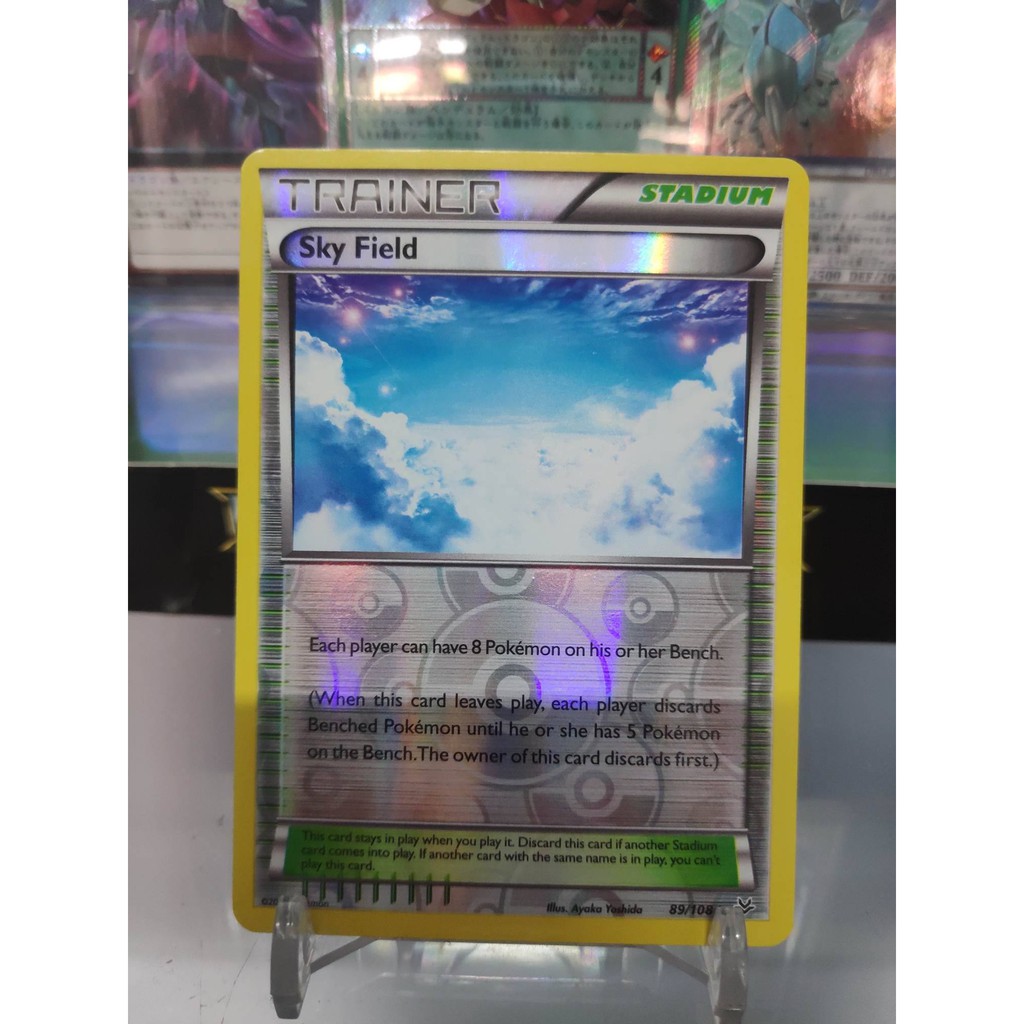 [ Dưa Hấu Yugioh ] Lá bài thẻ bài Pokemon Trainer Stadium Sky Field