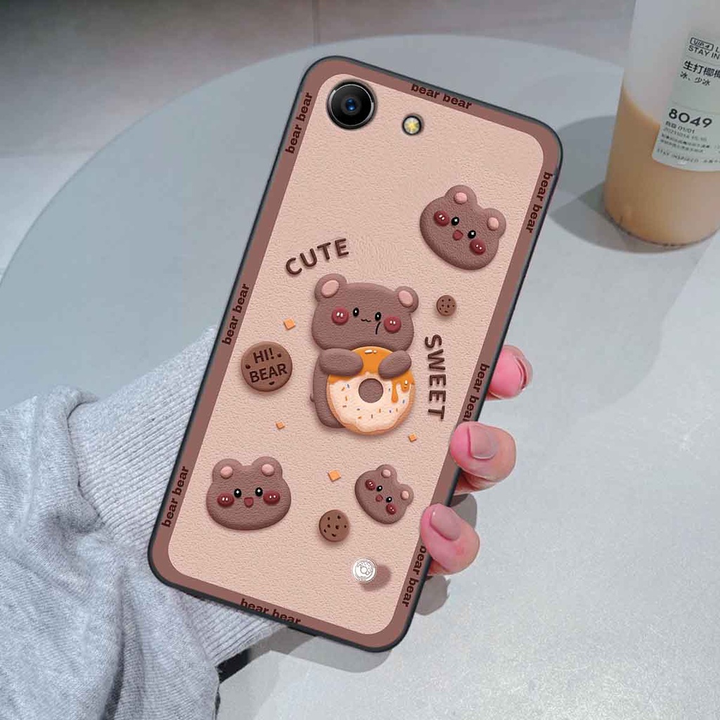 Ốp Oppo F1s / F3 / F3 Lite / F3 Plus bear brick, gấu đáng yêu, dễ thương