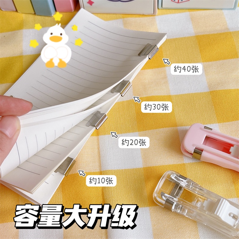 Kẹp Cố Định/Kẹp Giấy/Dây Cáp Trong Suốt Đơn Giản Dành Cho Học Sinh F961