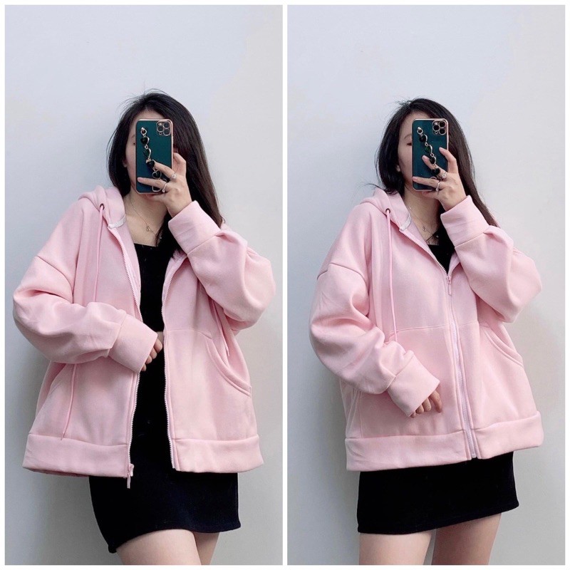 Áo Khoác Nỉ Mira 1 Lớp | Dày Dặn | Có Nón Form Rộng | Đơn Giản | Phong Cách Hàn Quốc | Hot Trend 2020 | Hình Tự Chụp | BigBuy360 - bigbuy360.vn