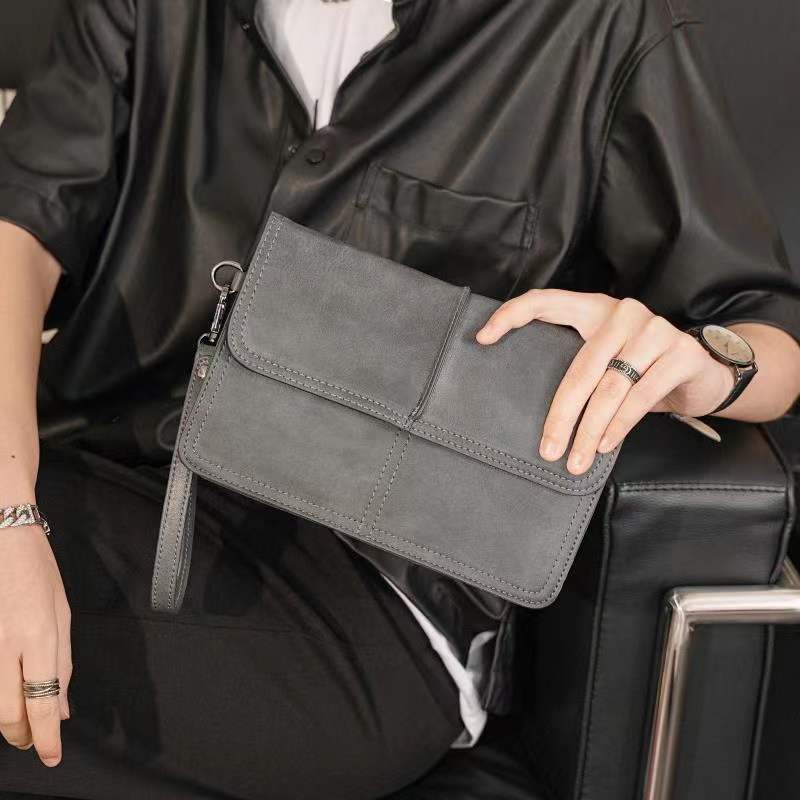 Ví clutch cầm tay UNISEX ✔️FREESHIP MAX✔️da cổ điển bền đẹp,cao cấp, lịch lãm. BH 12t Tặng Vớ nam YTH4