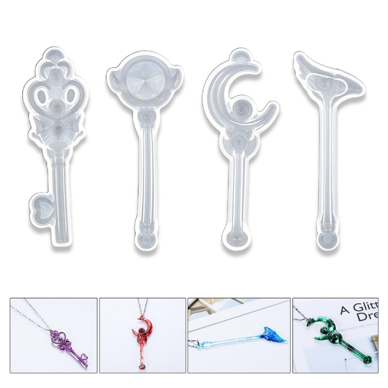Bộ 4 Khuôn Silicone Tạo Hình Làm Trang Sức DIY