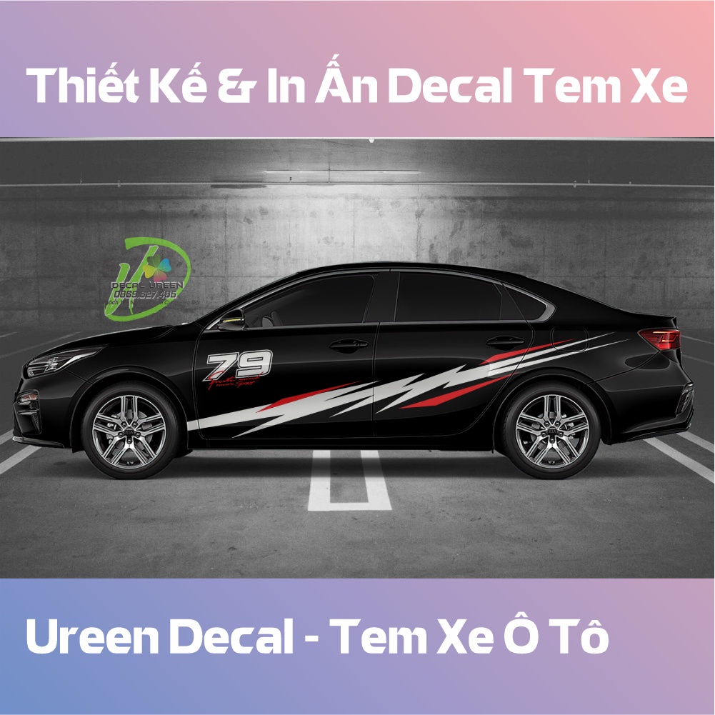 Decal Tem Xe Cerato 2019 - 2021 Mẫu 002