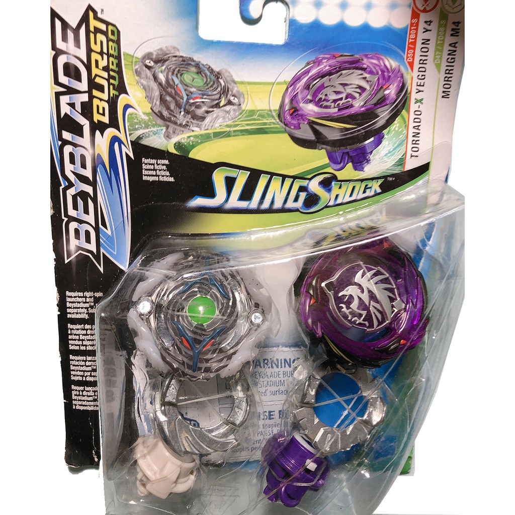 Con quay Beyblade Burst Turbo SlingShock – Tornado-X Yegdrion Y4 & Morrigna M4