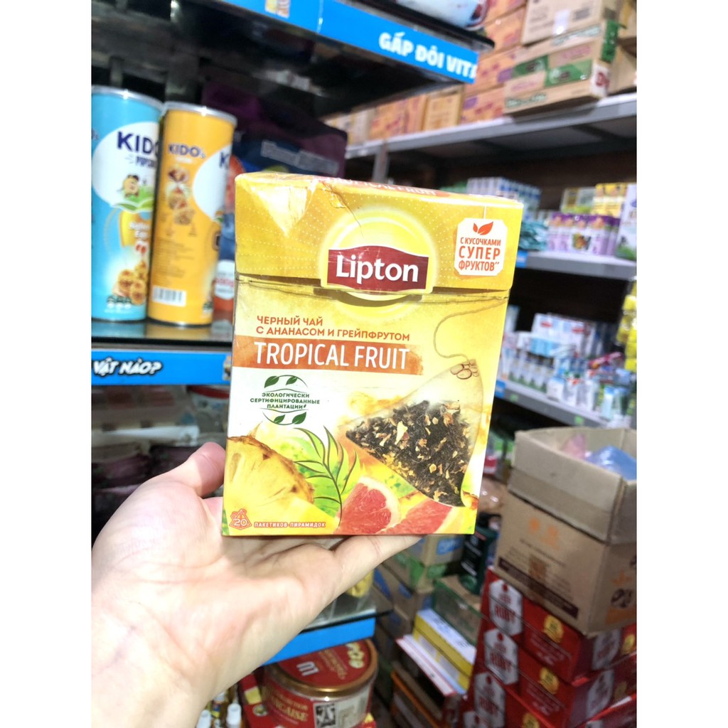 (HÀNG TẾT 2022)_ TRÀ NHÚNG LIPTON HOA QUẢ CỦA NGA ( HỘP 20 TÚI LỌC) | BigBuy360 - bigbuy360.vn