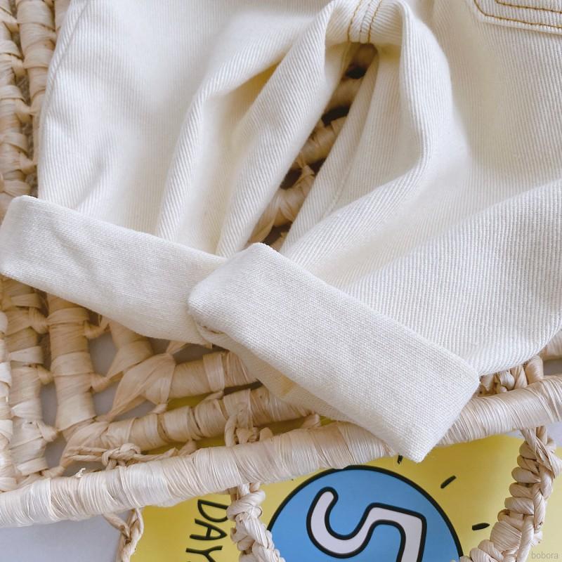 Quần Jean BOBORA Lưng Cao Chất Liệu Mềm Mại Thoải Mái Cho Bé Từ 1-4 Tuổi