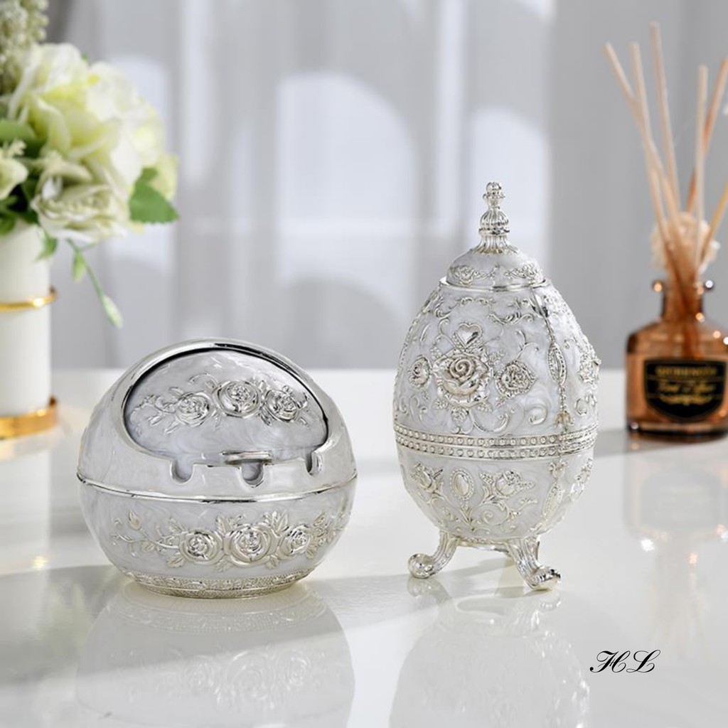 Lọ tăm Hoàng Gia ( Đồng khảm - 3 Chân có mở bia)