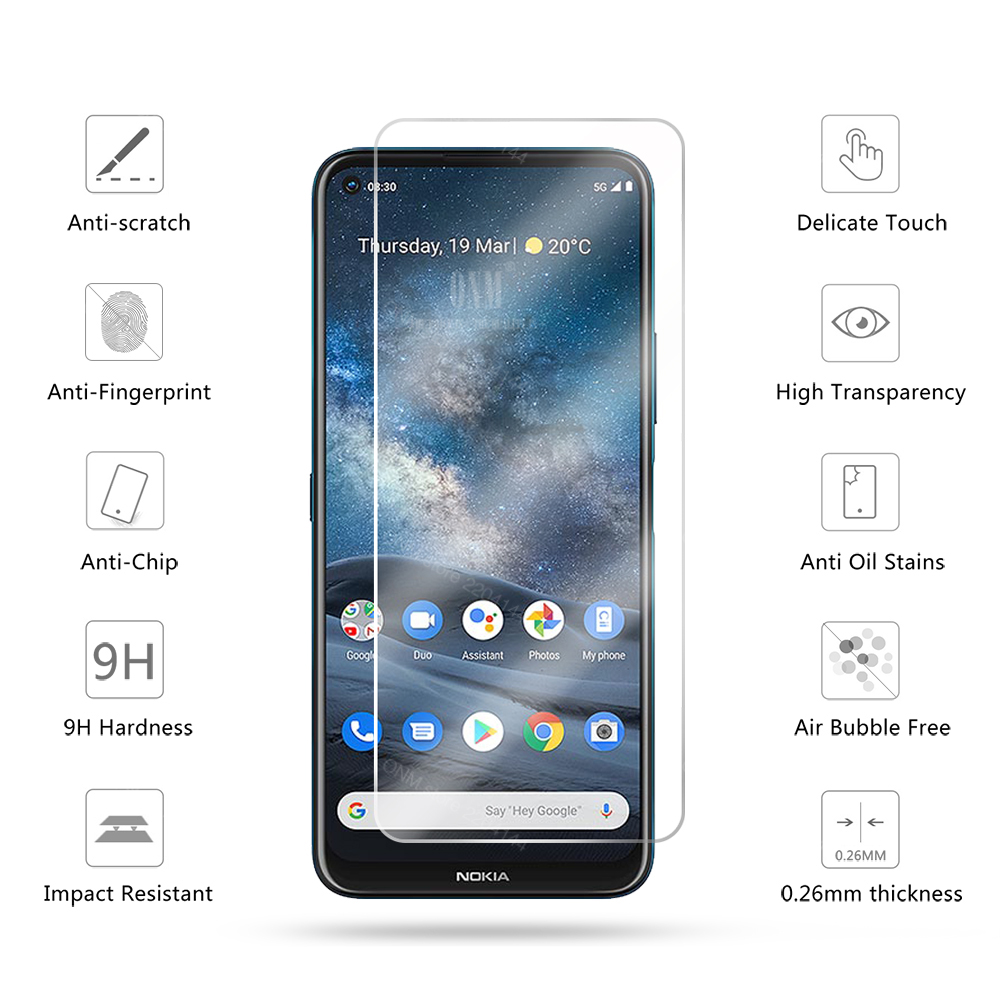 Phim bảo vệ màn hình kính cường lực Nokia 8.3 5.3 2.3 5.4 3.4 2.4 X7 X6 X5 9H HD