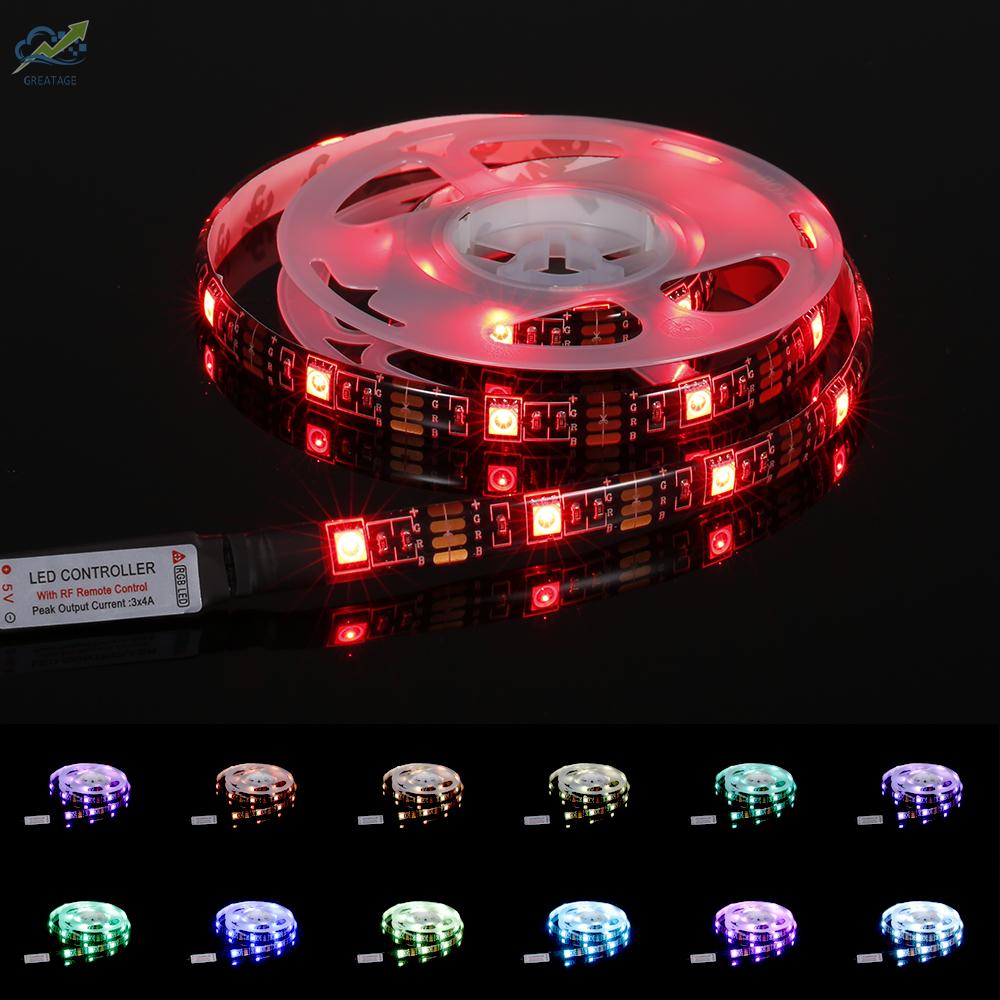 Cuộn Dây Đèn Led Rgb 5v Dài 2m Kèm Điều Khiển Từ Xa | BigBuy360 - bigbuy360.vn