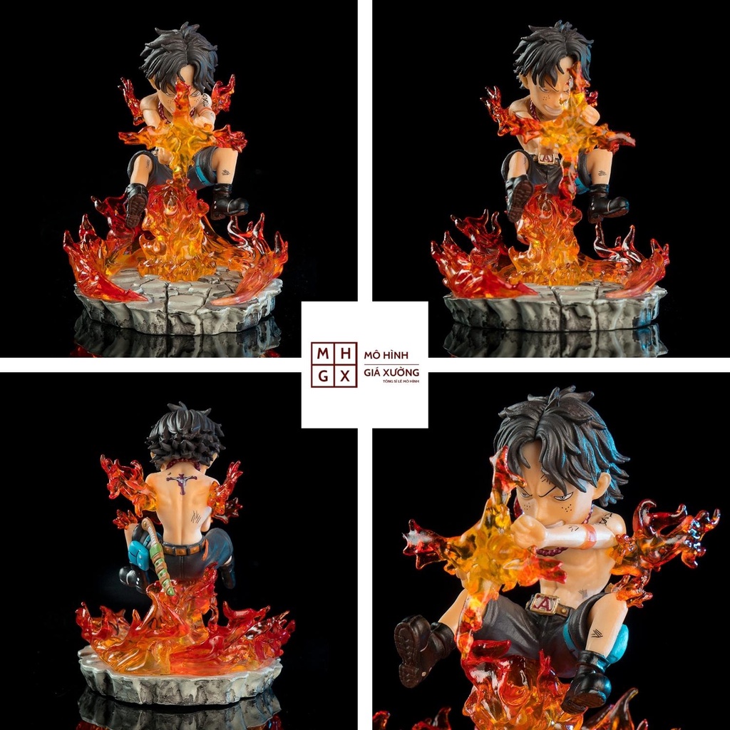 Mô hình One Piece  Ace Cao 10cm trạng thái chiến đấu , figure mô hình one piece giá xưởng