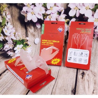 Hộp găng tay nilon gồm 100c sẵn hàng