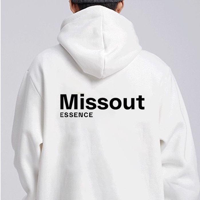 Áo hoodie nỉ Missout chất vải dày mềm mịn dáng rộng phong cách thời trang Hàn Quốc